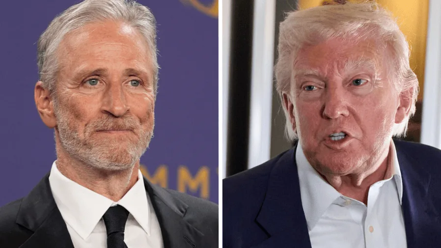 Jon Stewart rips Trump's media ban: 'Have you tried presidenting better?'