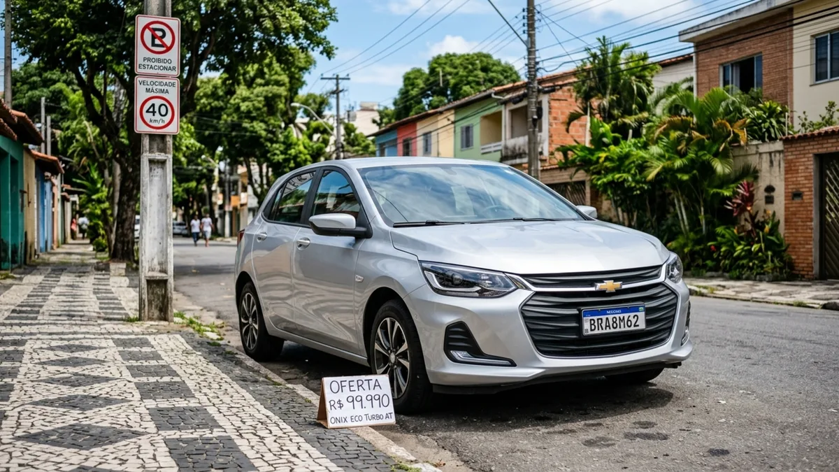 Chevrolet coloca motor turbo e câmbio automático em Onix de R$ 99.990 para voltar a brigar entre os 0 km abaixo de R$ 100 mil