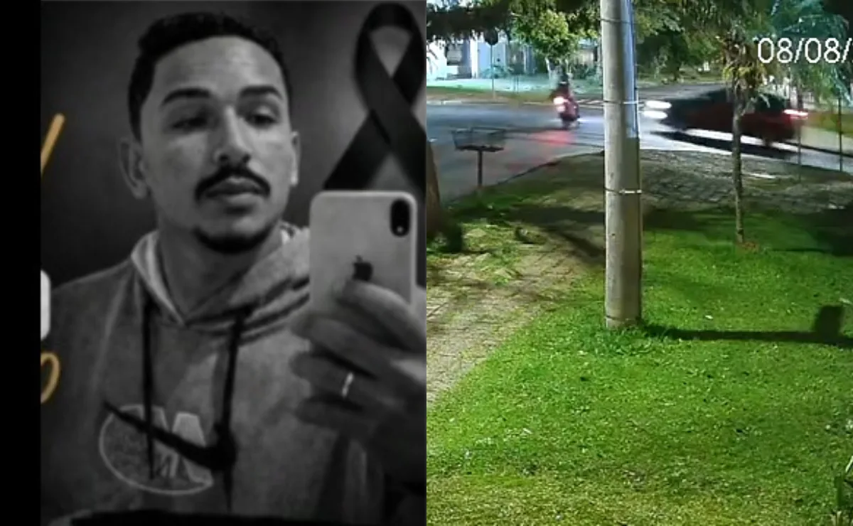 Motociclista de 21 anos morre ao ser atingido por carro em cruzamento de Curitiba; vídeo mostra acidente