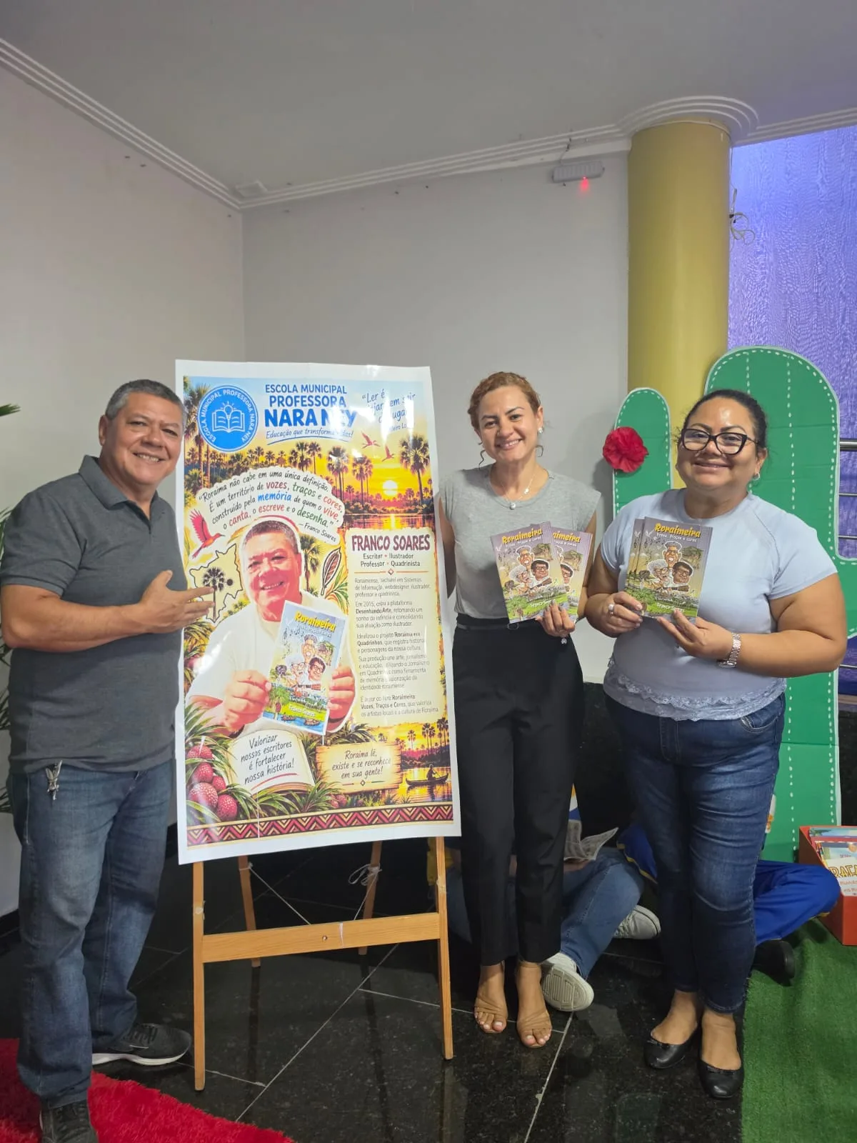 Projeto ´´Roraimeira chega à Escola´´ leva HQ sobre cultura de Roraima a estudantes de Boa Vista