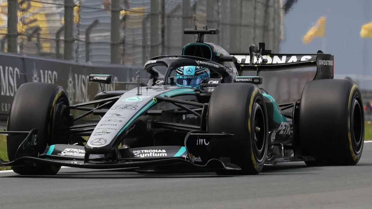 Russell claims Dutch GP Sprint pole with Antonelli, Hamilton on back foot