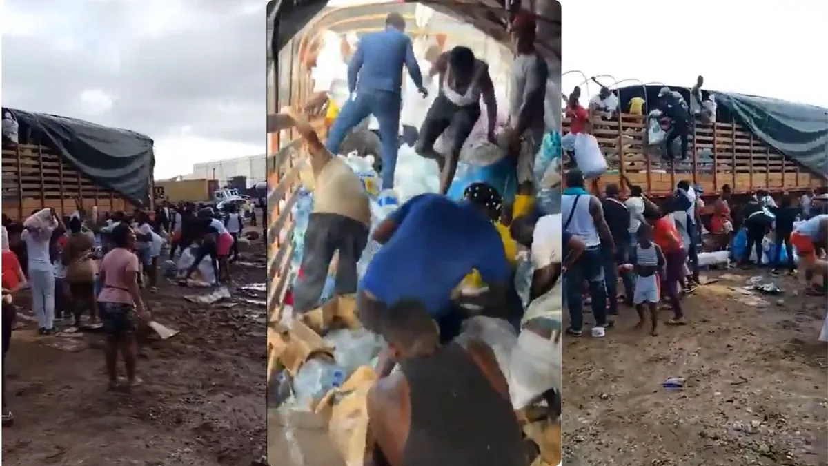 Policía aclaró video en el que presuntamente se ve cómo tractomula con ayudas para víctimas del terremoto fue saqueada en Buenaventura