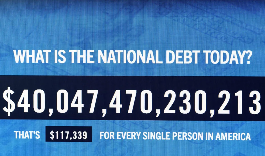 The U.S. national debt now stands at $40 trillion