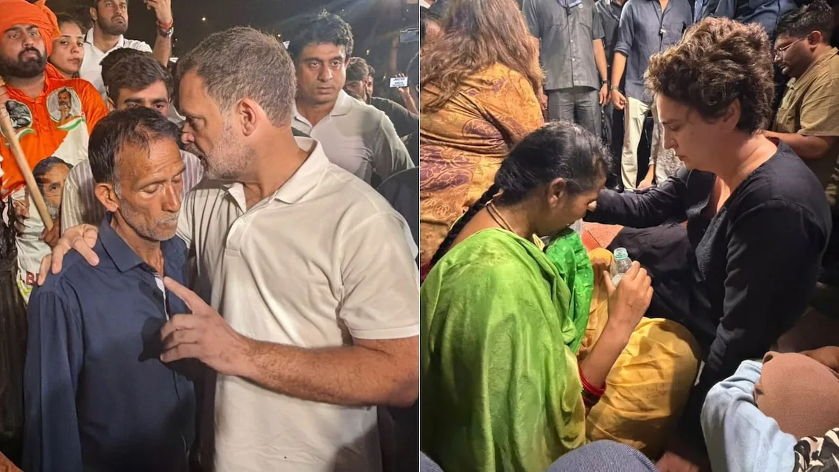 Rahul, Priyanka Gandhi Protest At India Gate With Parents Of Uttarakhand Murder Victim Ankita Bhandari