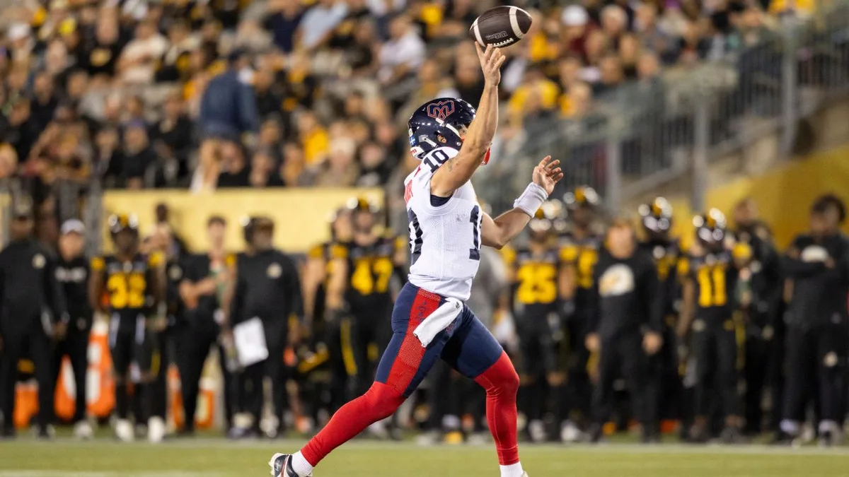 Davis Alexander leads Alouettes to road win over Tiger-Cats