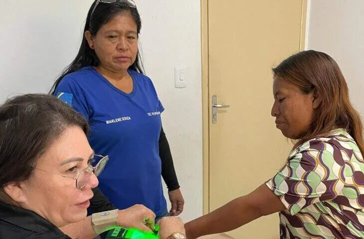 Em guarani e com desenho de gatinha, Marlene é acolhimento na perícia