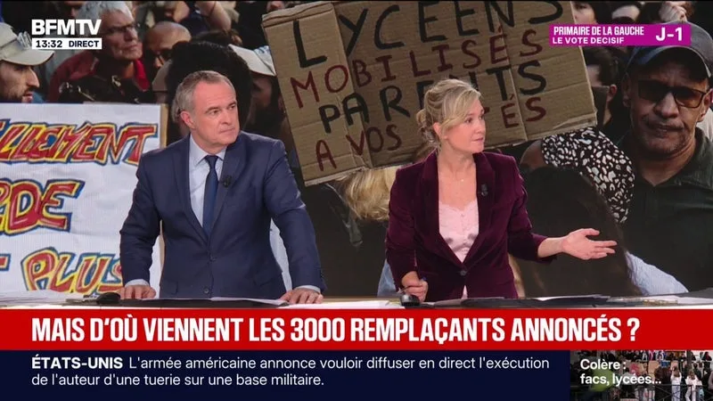 3.000 professeurs remplaçants: "Pourquoi ce n'est pas une décision qui a été prise le 25 août", questionne Manon Moret, secréatire générale de l'UNEF