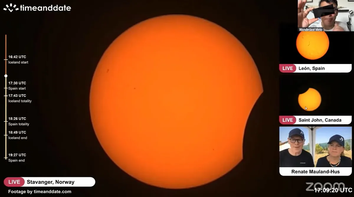 Eclipse solar total: veja FOTOS do fenômeno pelo mundo