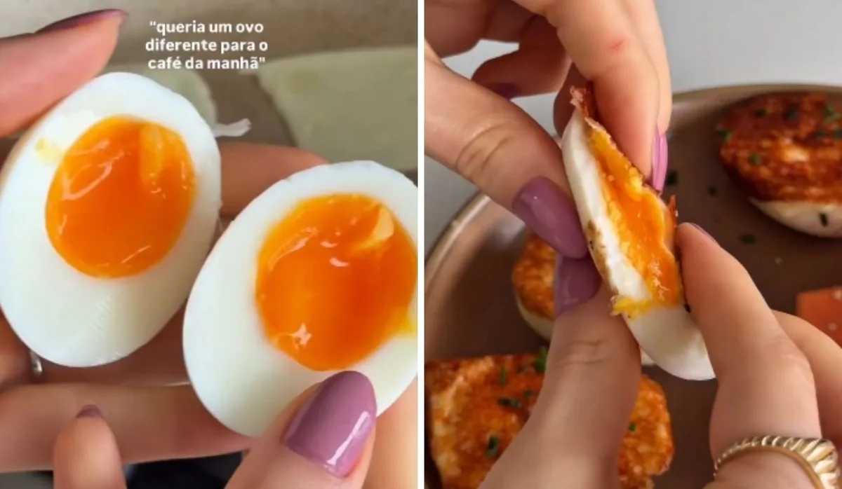 Enjoou do ovo cozido? Nutricionista ensina café da manhã diferente com queijo crocante