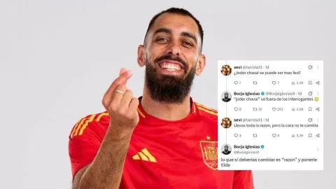 Borja Iglesias convierte un insulto sobre su físico en una lección de ortografía