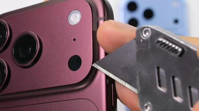 iPhone 18 Pro passa por teste de durabilidade contra riscos, fogo e tentativas de dobra