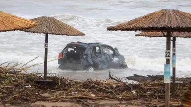 Heftige Unwetter auf Rhodos