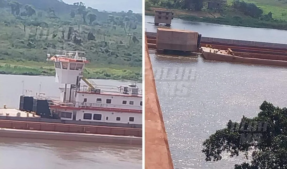 Marinha investiga choque de comboio contra proteção de ponte em Corumbá