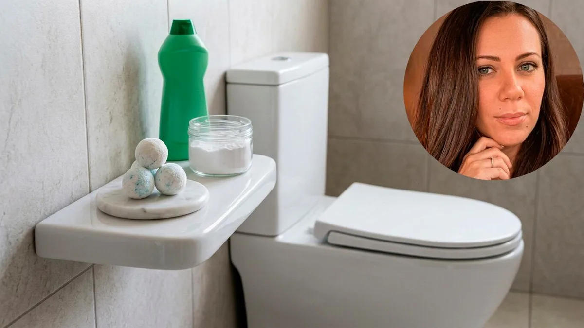 Karen Yrigoyen, experta en limpieza: “Para dejar el inodoro impecable uso bombas de bicarbonato y detergente”