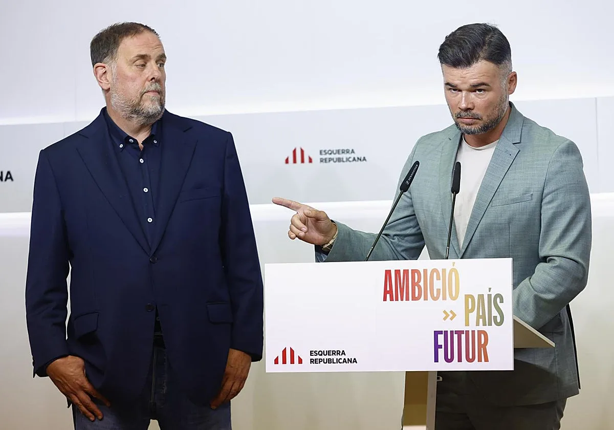 Junqueras presiona a Rufián aireando un candidato alternativo para el 29N