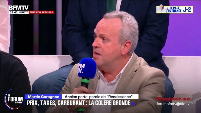FORUM BFMTV - "Ce que je regrette, c'est qu'on ne dépasse pas le stade de la colère", estime Martin Garagnon, ancien porte-parole de "Renaissance"