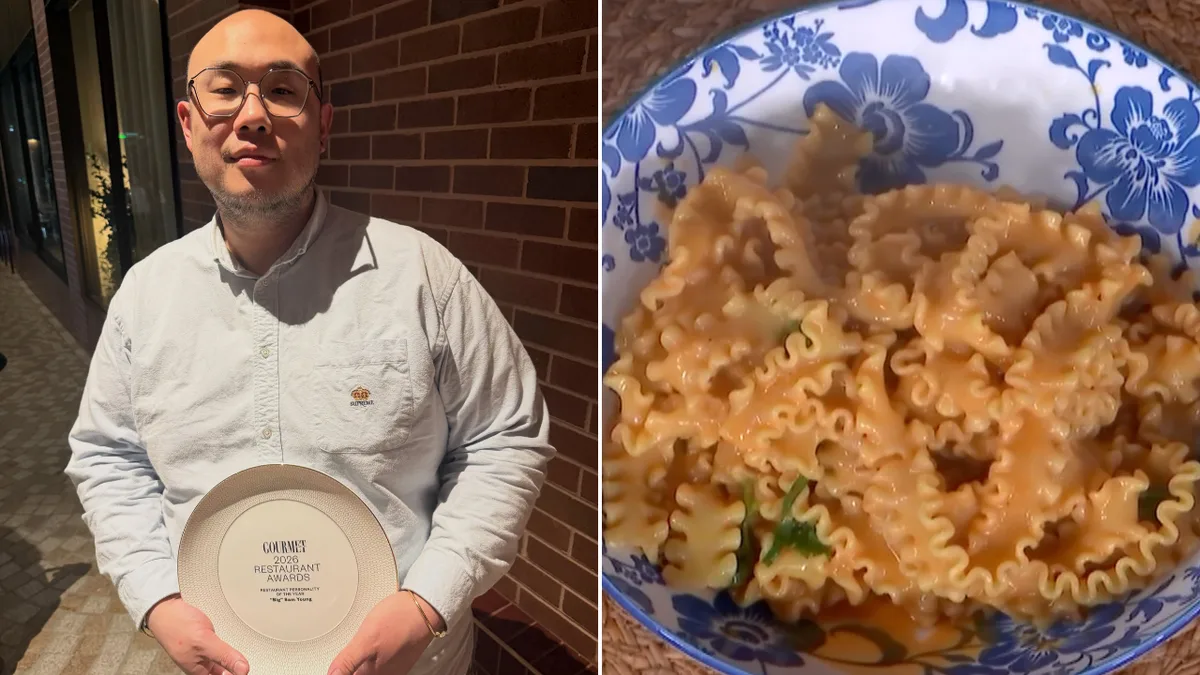 ‘Big’ Sam Young’s rich and buttery prawn pasta you can make at home
