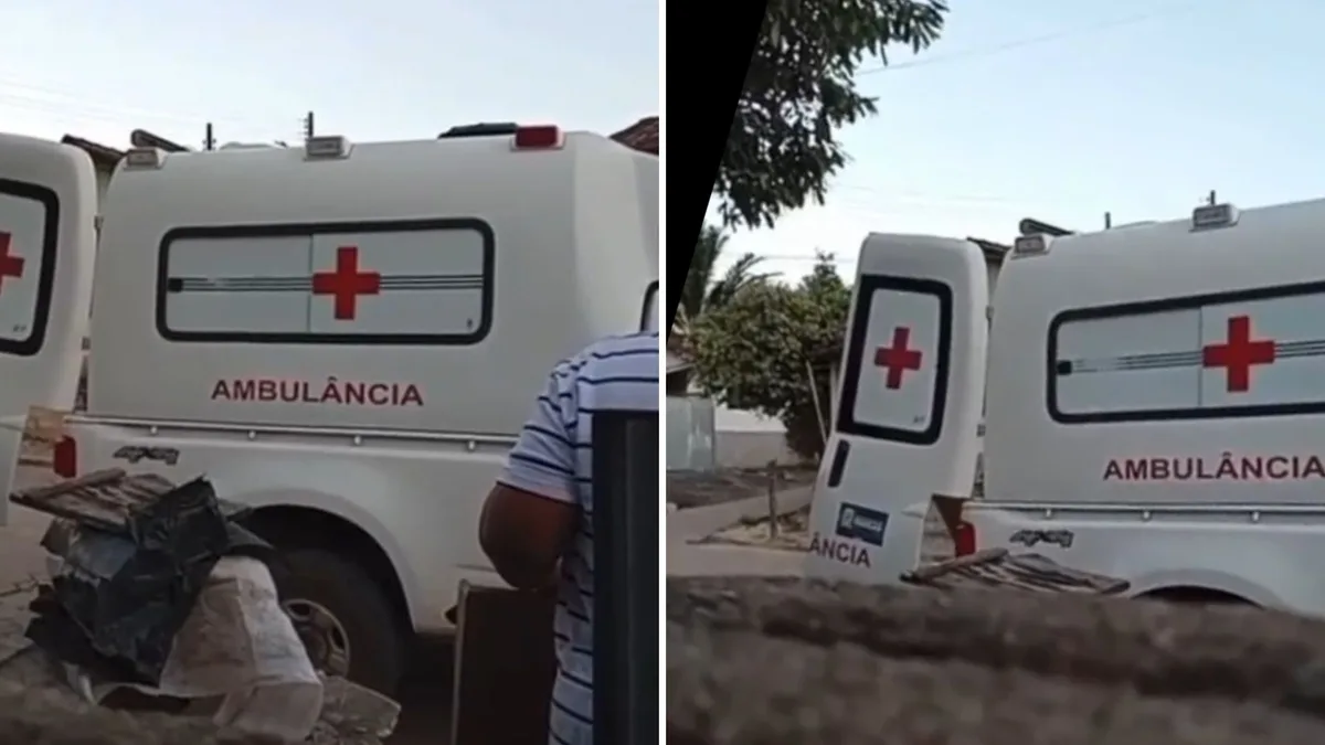 Vídeo: ambulância de Pancas é flagrada recolhendo encomendas de compras on-line