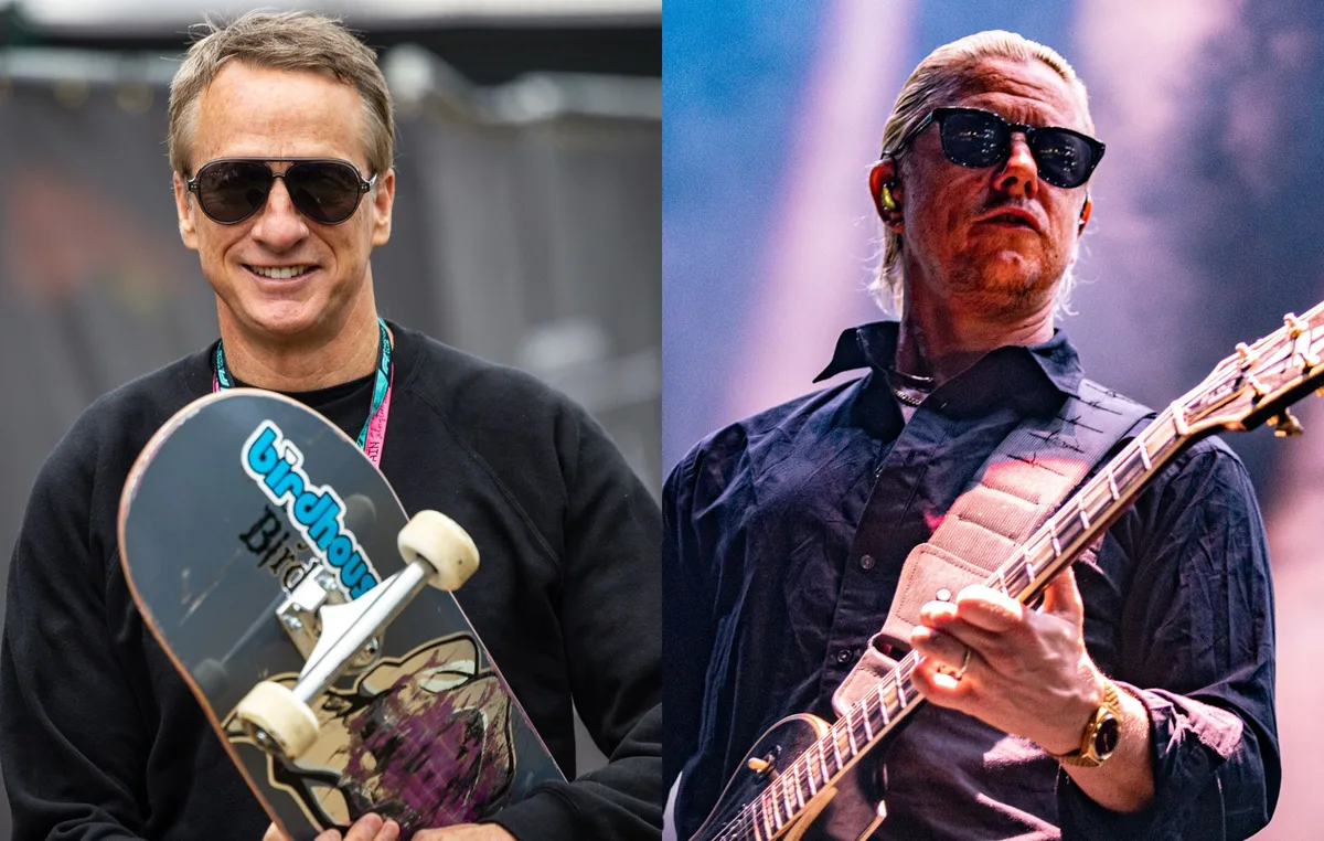 Watch skating legend Tony Hawk introduce Interpol on stage in San Diego: “I’m not gonna quit skating until Interpol stops touring”