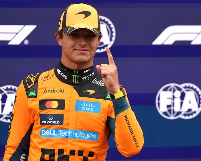Lando Norris surges past Russell and Antonelli to take F1 Dutch GP pole