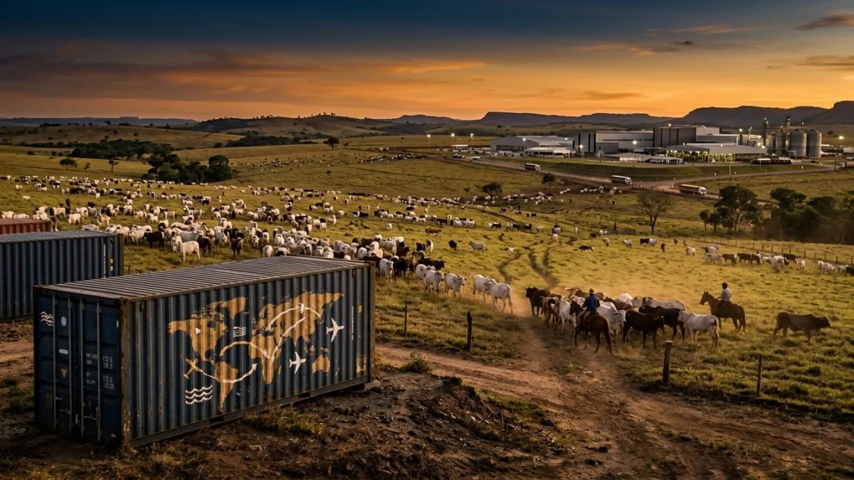 A tarifa de 55% da China na carne brasileira: o que esse número revela sobre o parceiro mais importante do Brasil