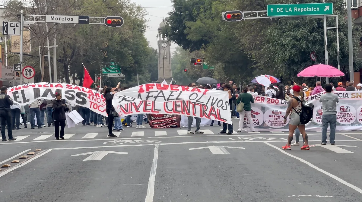 Trabajadores del Metro, ISSSTE, Pemex y maestros de la CNTE, respaldan marcha nacional anunciada por el IMSS