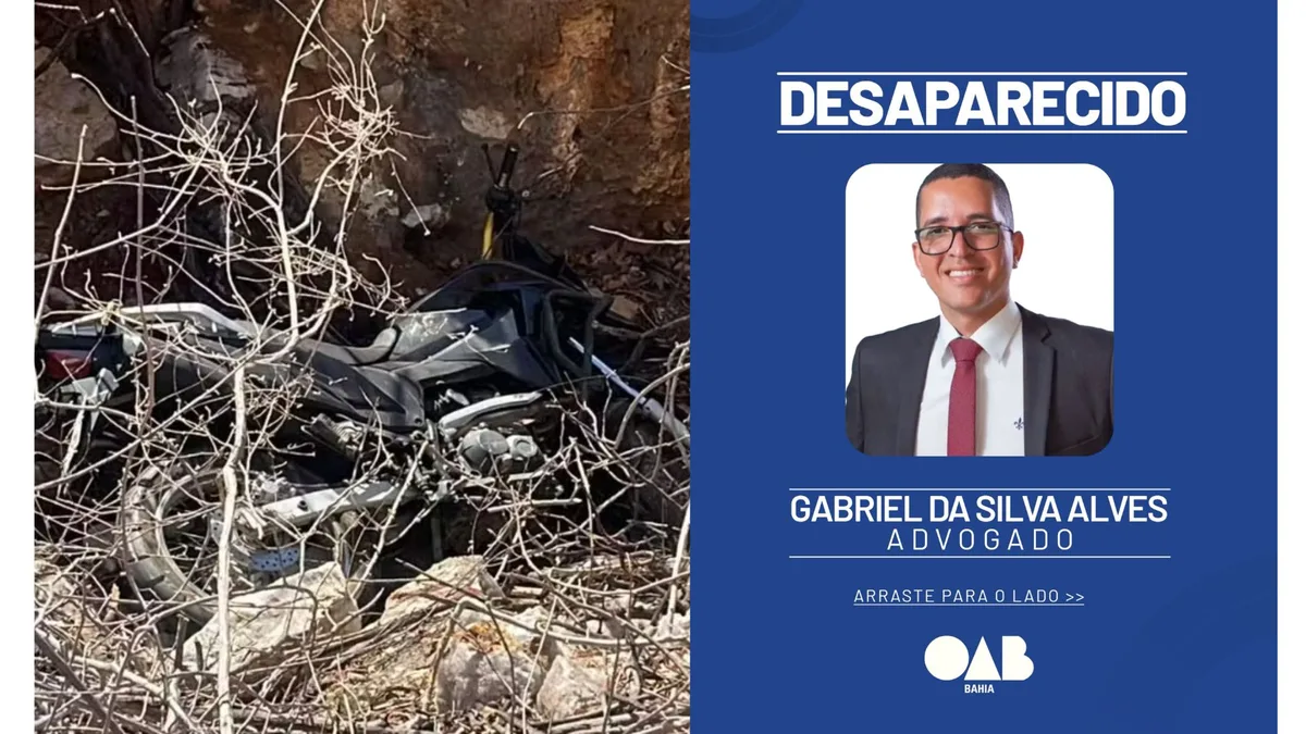 Moto de advogado desaparecido em Xique-Xique é encontrada em matagal
