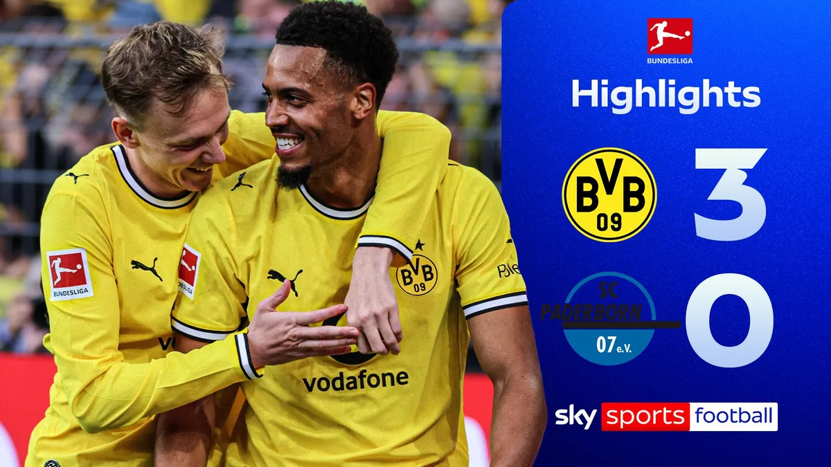 Nmecha stunning double helps Dortmund to Paderborn win