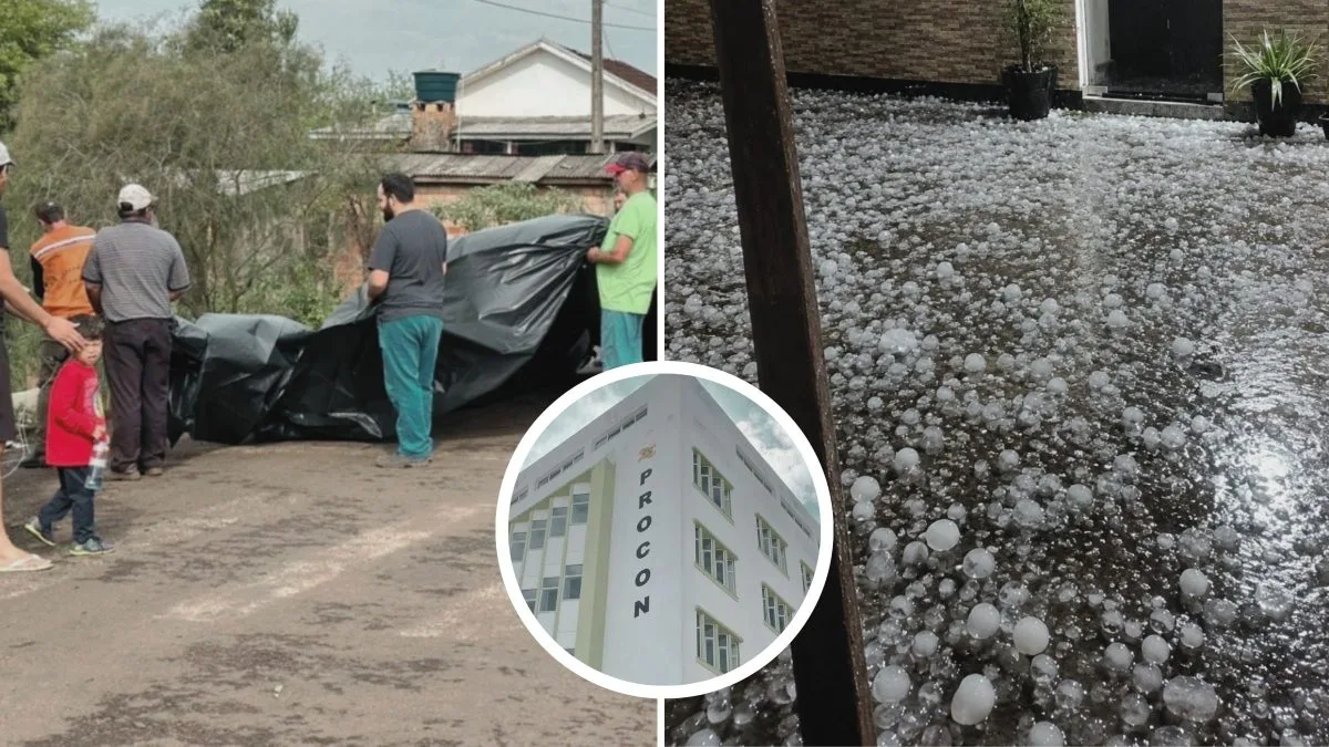 Com valor da lona saltando de R$ 7,50 para R$ 15, Procon-SC notifica lojas por aumento abusivo após tempestades de granizo