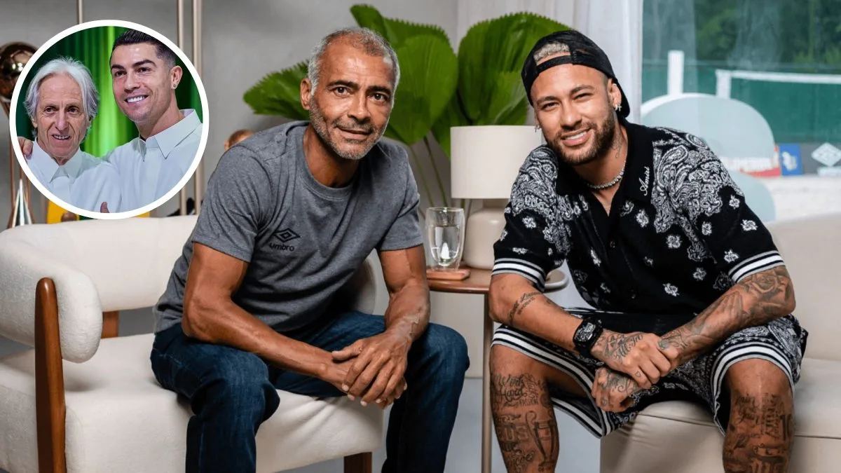 ‘Eu metia o pé’: Romário não condena Cristiano Ronaldo e ganha ‘apoio’ de Neymar ao revelar que xingaria Jorge Jesus