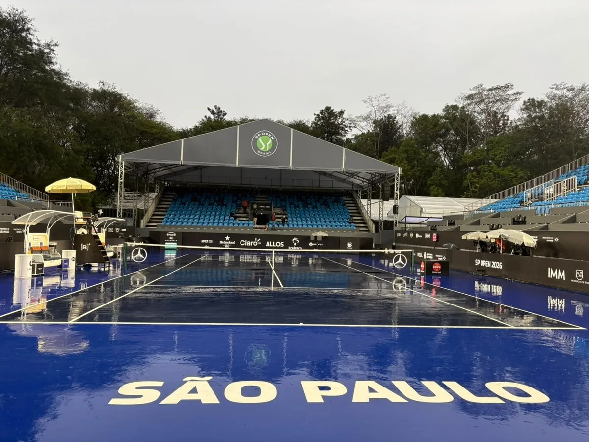 Chuva suspende partidas, e finais do SP Open são remarcadas para segunda-feira
