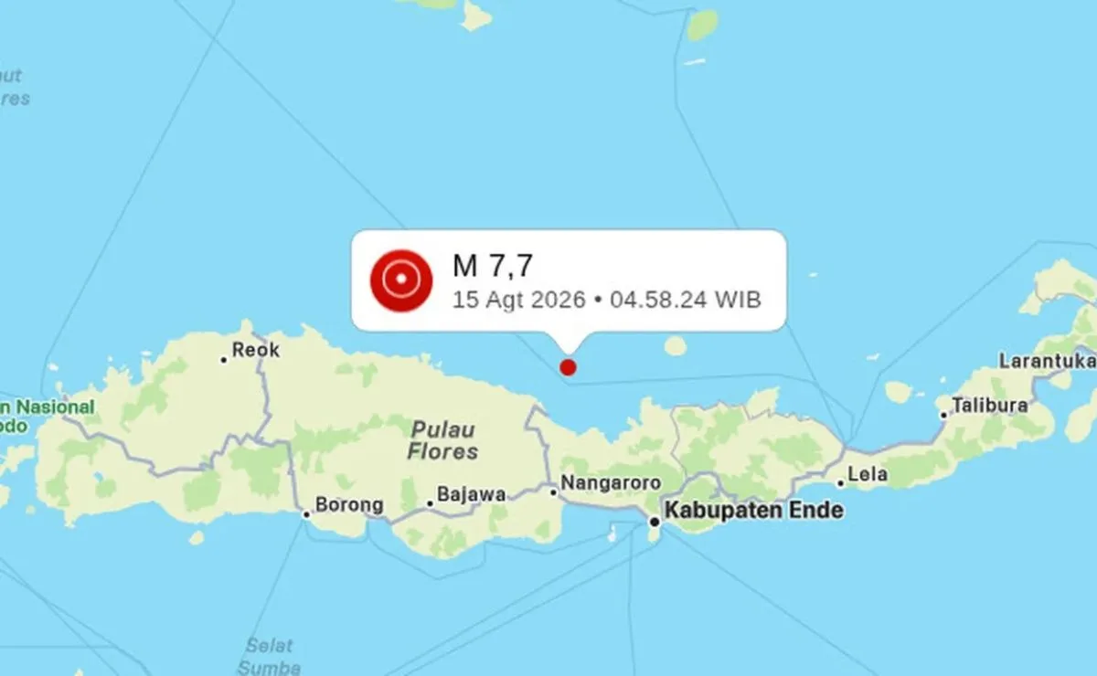 Terremoto de magnitude 7,7 atinge Indonésia e deixa ao menos 47 mortos