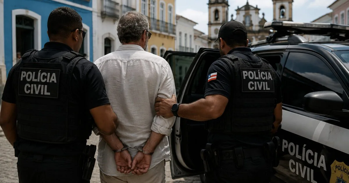 Italiano é preso na Bahia por importunação sexual e racismo