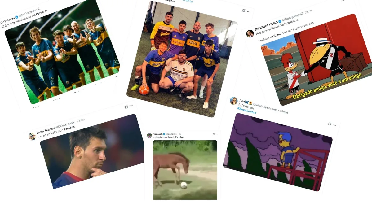 Los mejores memes de la derrota de Boca ante Vasco da Gama por la Sudamericana: de la ausencia de Paredes a la alegría de River