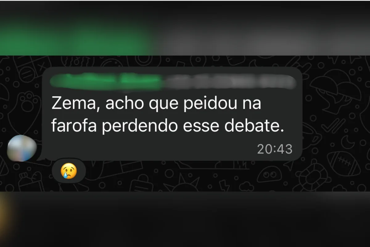 Ausência de Zema em debate gera críticas em grupo de apoiadores