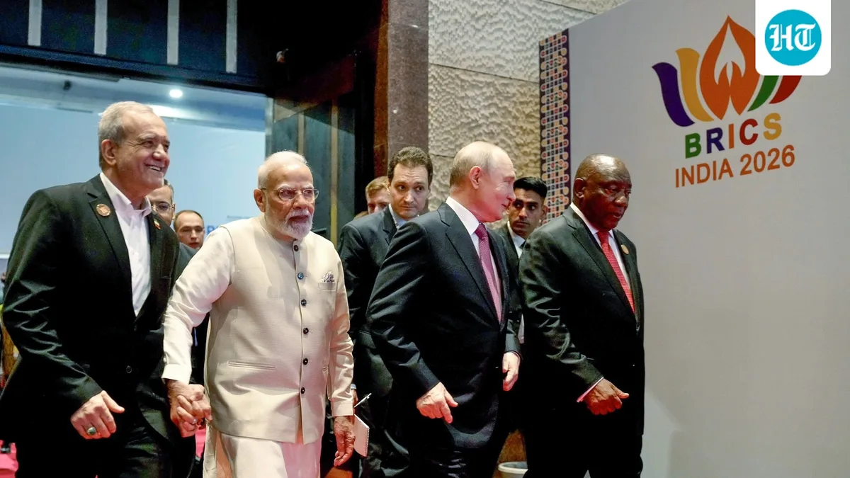 BRICS power parade: Modi, Pezeshkian, Putin, Ramaphosa strike a stunning frame