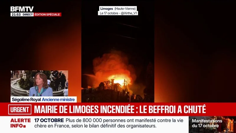 Mobilisation du 17 octobre: "Ce qui est grave aujourd'hui, c'est que les émeutiers s'en prennent à des symboles de l'autorité publique", dénonce Ségolène Royal, ancienne ministre