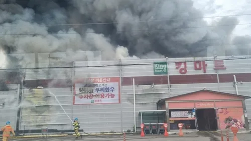 양평 마트 화재 1간여 만에 큰 불 잡아…38명 무사히 대피(종합)
