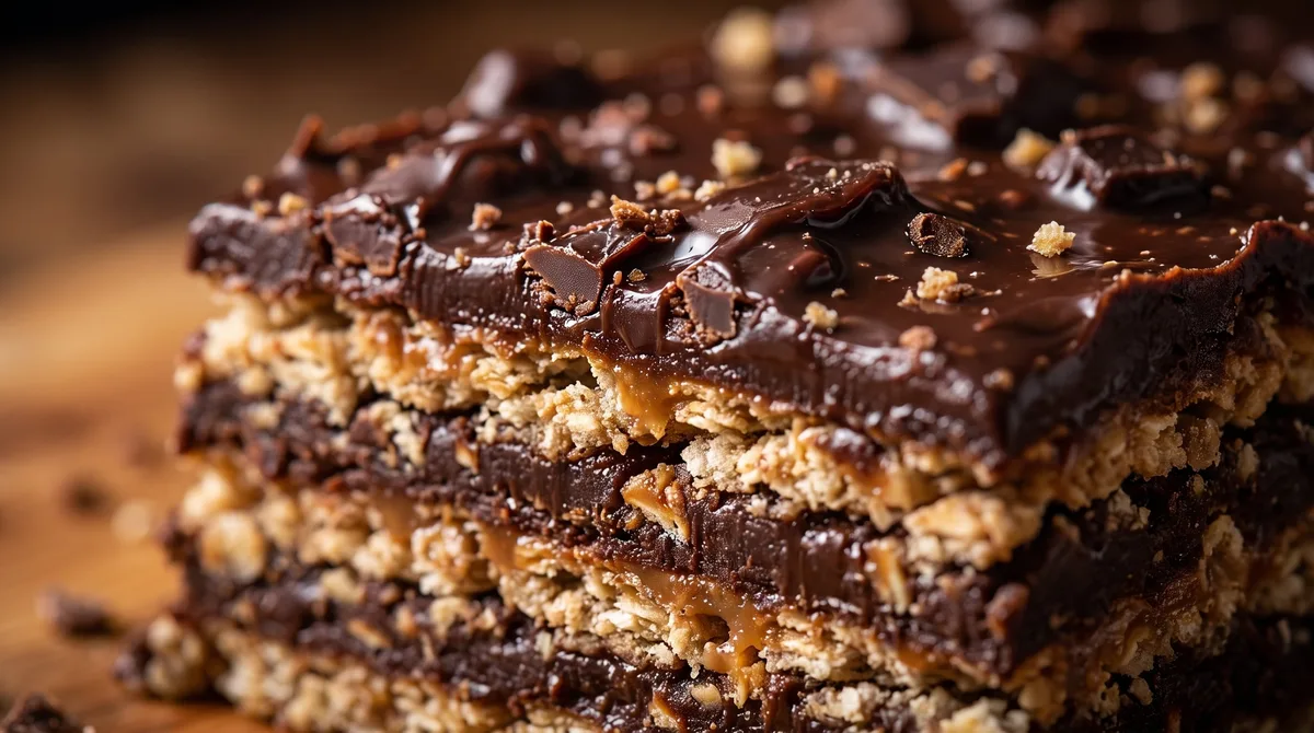 Receta de turrón de avena y chocolate, rápida y fácil