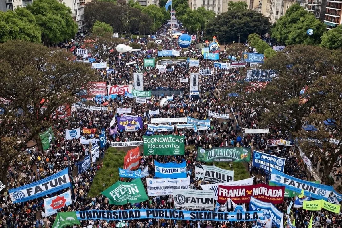 Más de una treintena de personas detenidas en protestas universitarias en Buenos Aires