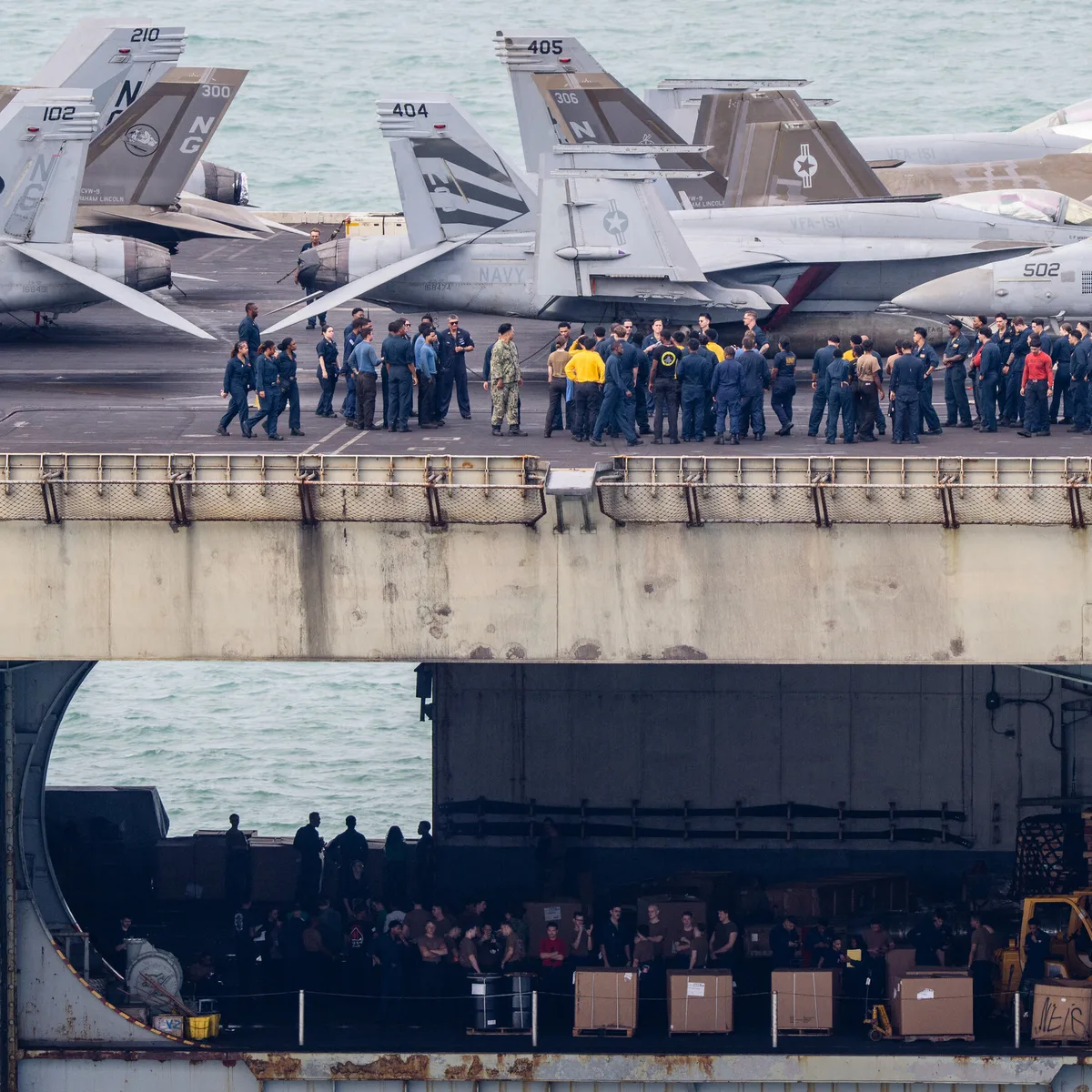 U.S.S. Abraham Lincoln Docks in Thailand, Giving Weary Crew a Break