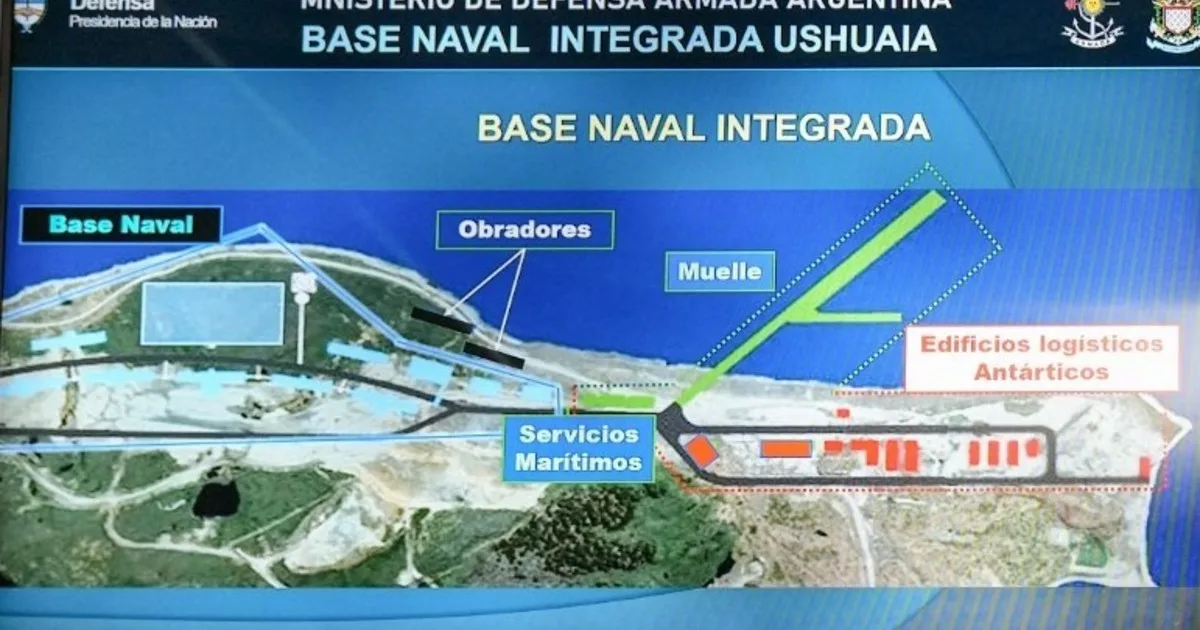 El Gobierno autorizó la licitación para construir el muelle de la base militar en Ushuaia