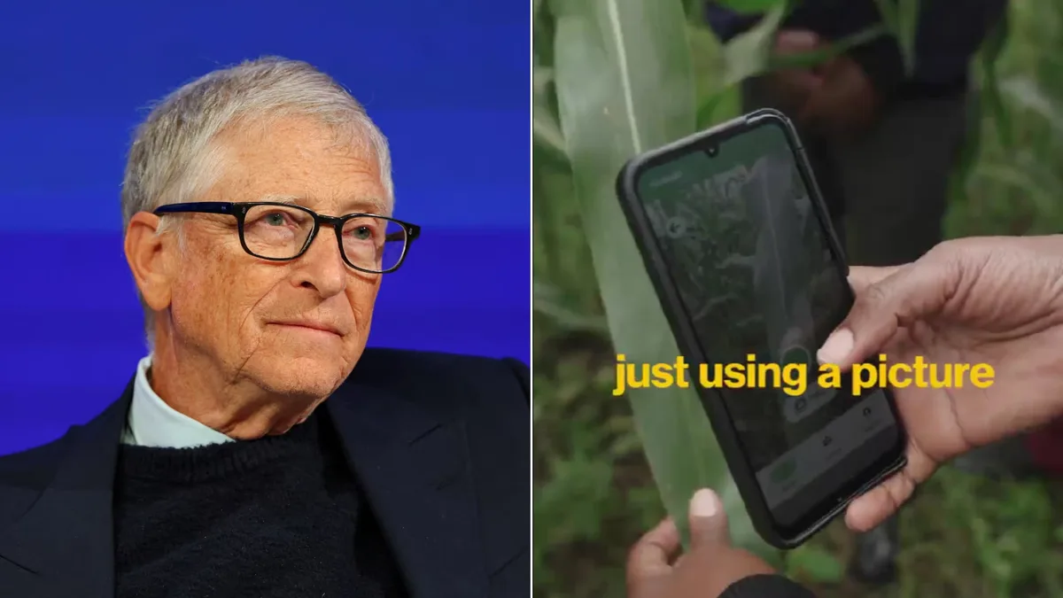 Bill Gates anuncia solución con inteligencia artificial para combatir las enfermedades de cultivos en África