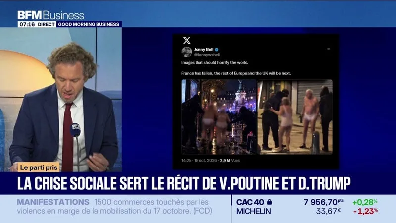 La crise sociale française manipulée par la Russie
