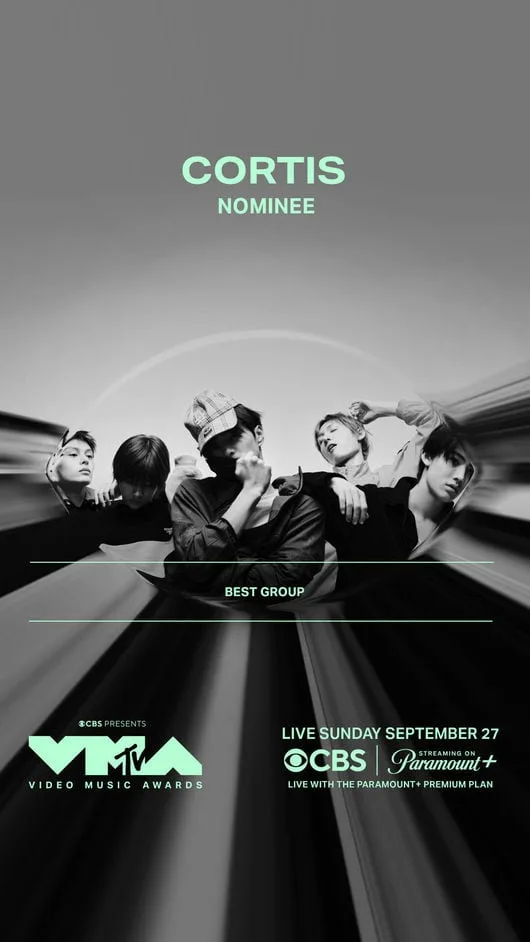 코르티스, 美 VMA 베스트 그룹 추가 노미..3개 부문 후보 쾌거