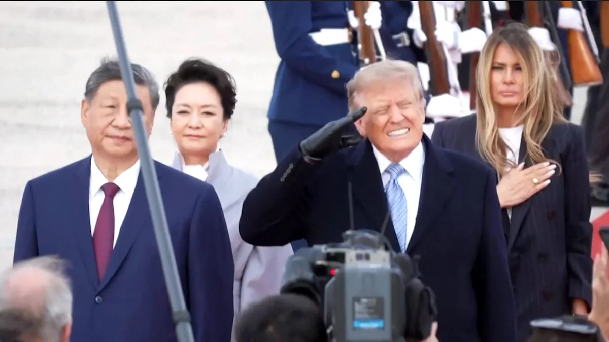 Schreckmoment beim Staatsempfang - Warum Trump hier die Gesichtszüge entgleiten
