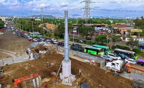 Avanza estación Cantera de la Línea 4 del Cablebús en Coyoacán; montan estructuras