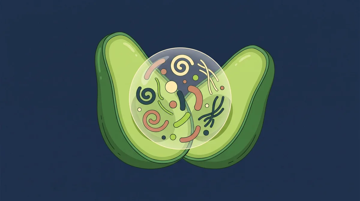 Por qué comer una palta al día transforma la microbiota del colon: el proceso de fermentación de la fibra y su impacto en el microbioma