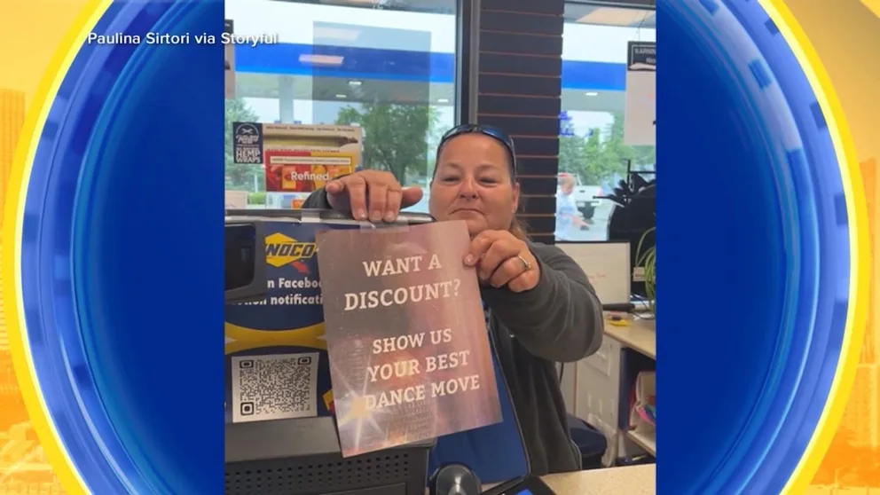 WATCH: Dancing for gas discount