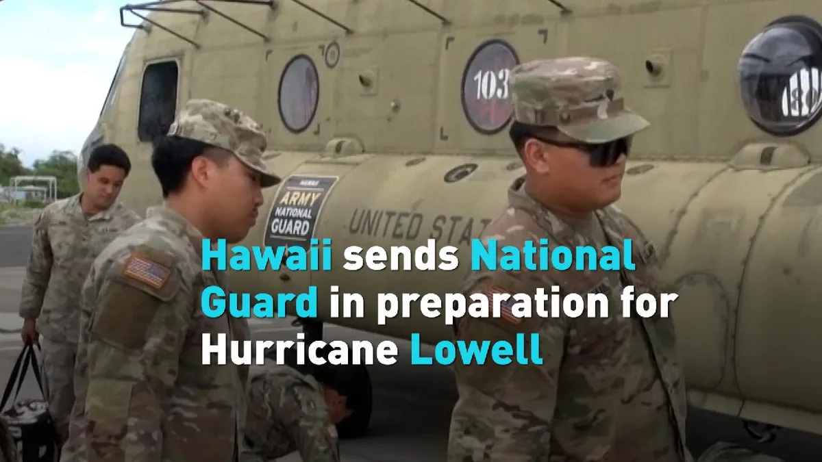 Hawaii sends National Guard in preparation for Hurricane Lowell